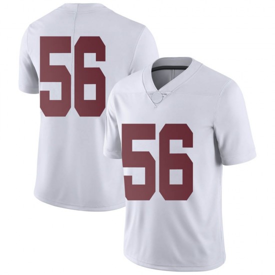 Alabama Crimson Tide Men's Seth McLaughlin #56 No Name White NCAA Nike Authentic Stitched College Football Jersey HY16Y54TP